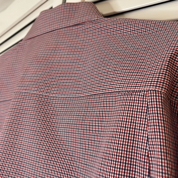 NÁUTICA MEN DRESS SHIRT NECK 17 34/35 RED BLUE BOTTOMS DOWN - Picture 5 of 12